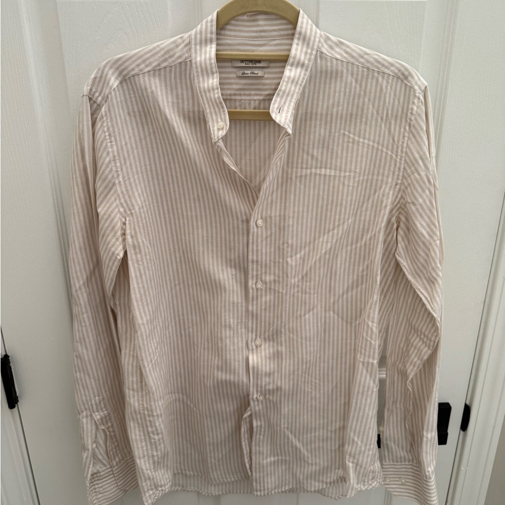 Gutteridge Cream Casual Button Down Shirt